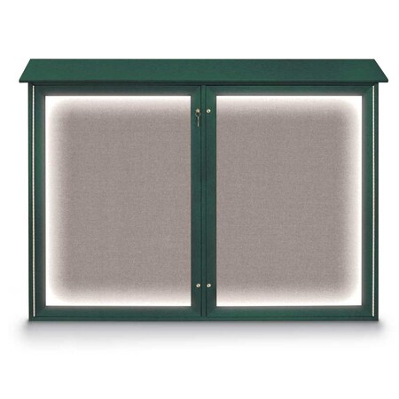 United Visual Products Open Faced Traditional Rounded Corkboard UV645ARC-GOLD-FORBO